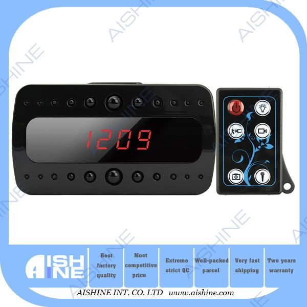 HD 1080P Night Vision Table Clock Camera