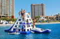 Inflatable water park slide