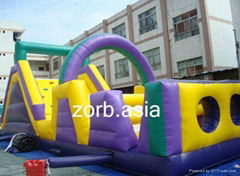 Cheap giant inflatable obstacle course