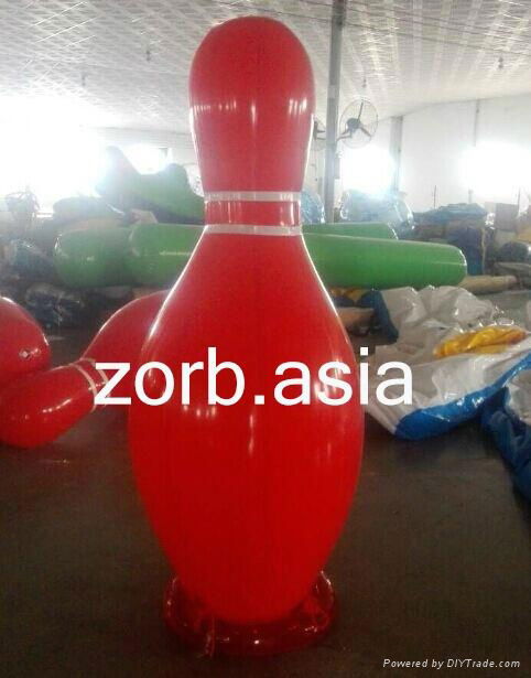 Latest inflatable human bowling ball games with zorb ball 2