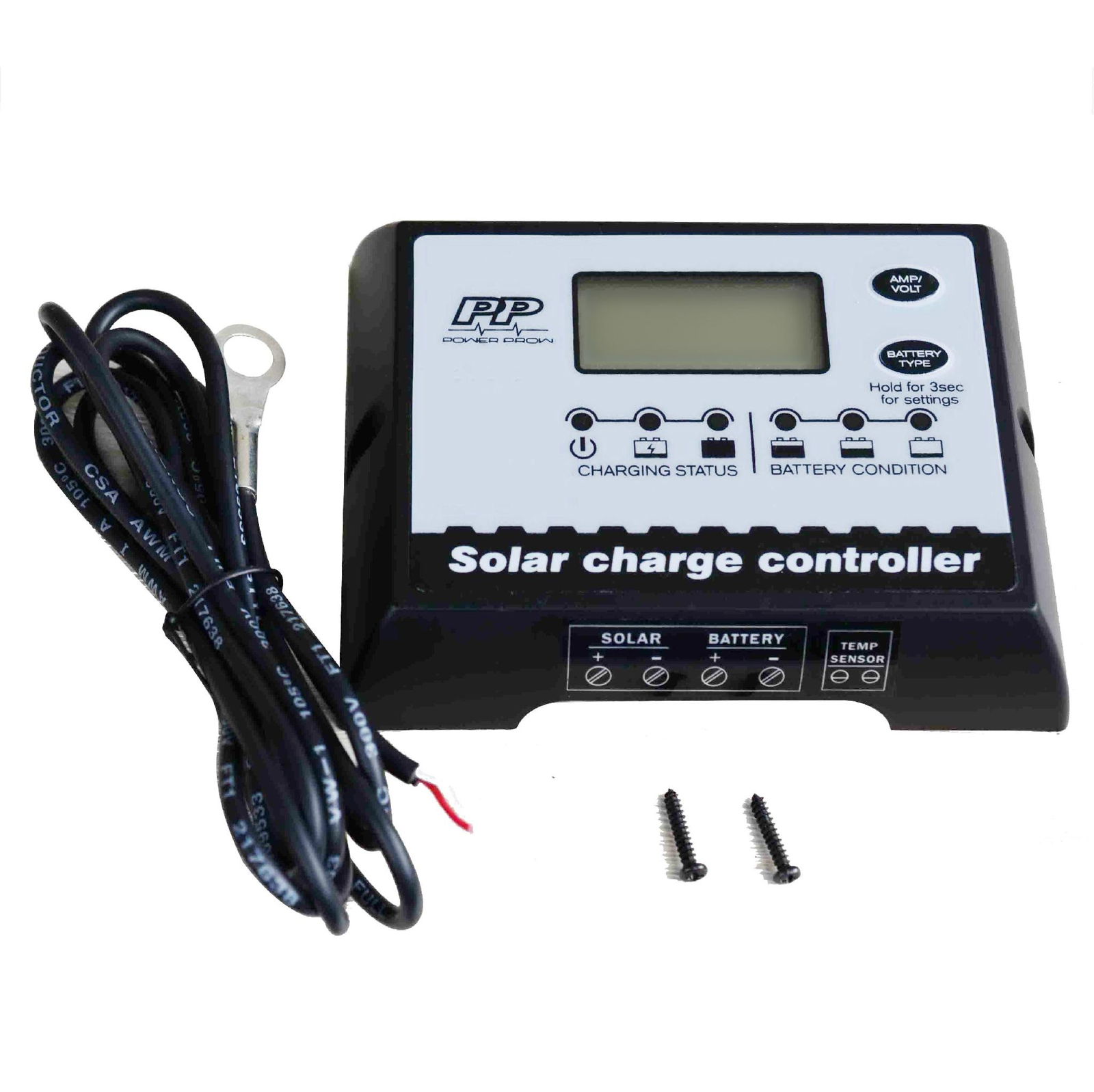 Digital 12v 20a battery charger solar controller 2