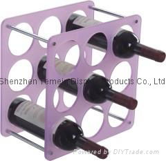 clear acrylic wine display glorifier holder for storage