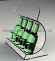 clear acrylic wine display glorifier holder for storage 4