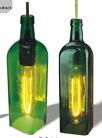 Wire bottle pendant lamp series