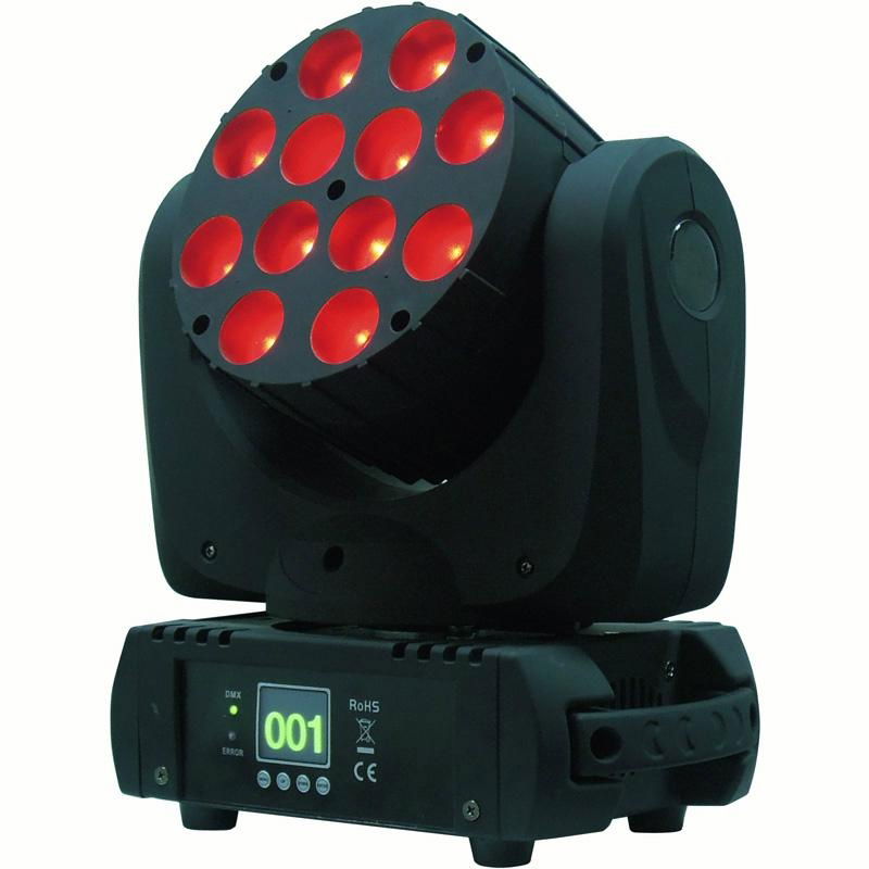 12*10w Beam Moving Head Light LCD Display led moving head light dj stage moving  5