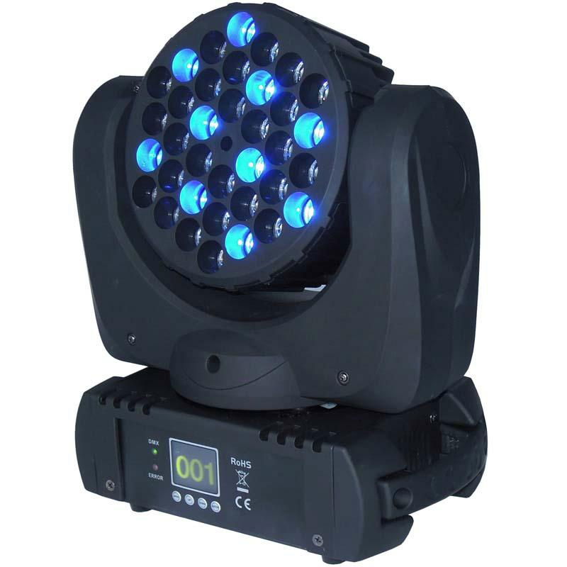 36*3w RGBW LED Moving Head Light Martin small led moving head light movers dj li 4