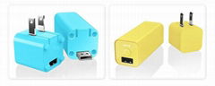 2 in 1 power bank with folding AC plug 3000mAh