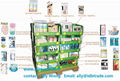 Supermarket standing pallet promotion display box for kitchenware bath  2