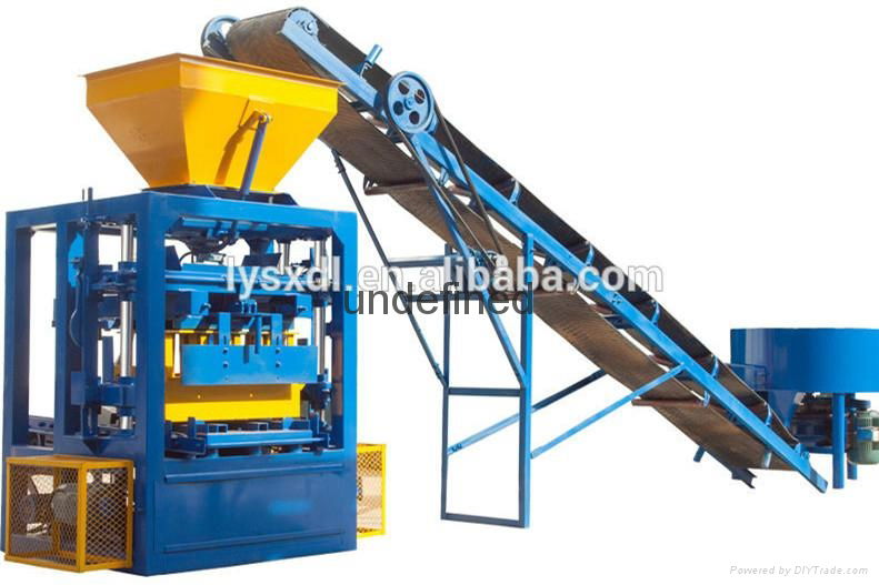 QT4-24 semi block machine,block moulding line,brick making machine 3