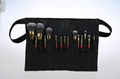 15 pieces makeup brush set with a leather bag 1