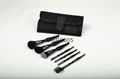 7 pieces makeup brush set with a cloth bag 2