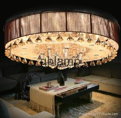 2014 CE and UL standard red pendant crystal lamp