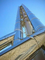 Single wall chimney (stainless steel)