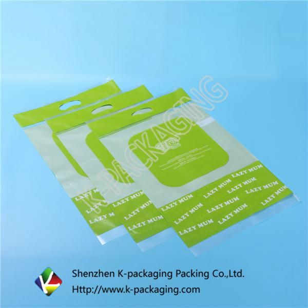 Customize Printed Vacuum Sealed Packaging of Rice with Handle 2