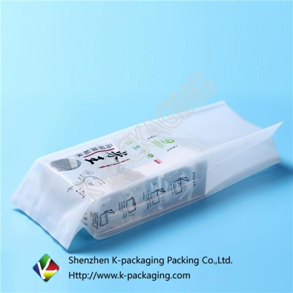 SGS Approved Vacuum Sealed Side Gusset Rice Packing 