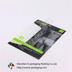 New 2015 Printed Resealable Plastic Pants Packaging Bags