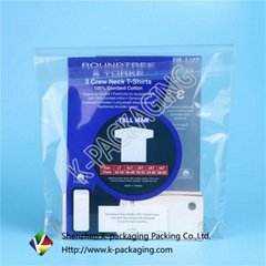 Stand up Self Adhesive Plastic Pouches Packaging for Shirt