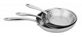 3ply stainless steel frypan sets(20CM/24CM/28CM) 1