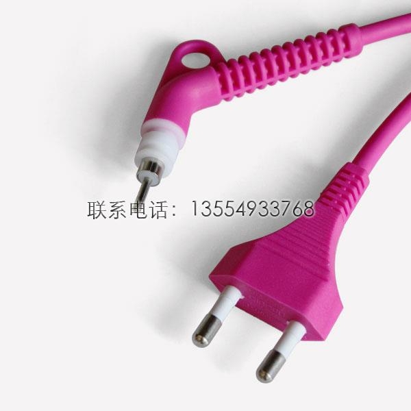 韓規轉彎頭電源線，TPE桃紅 5