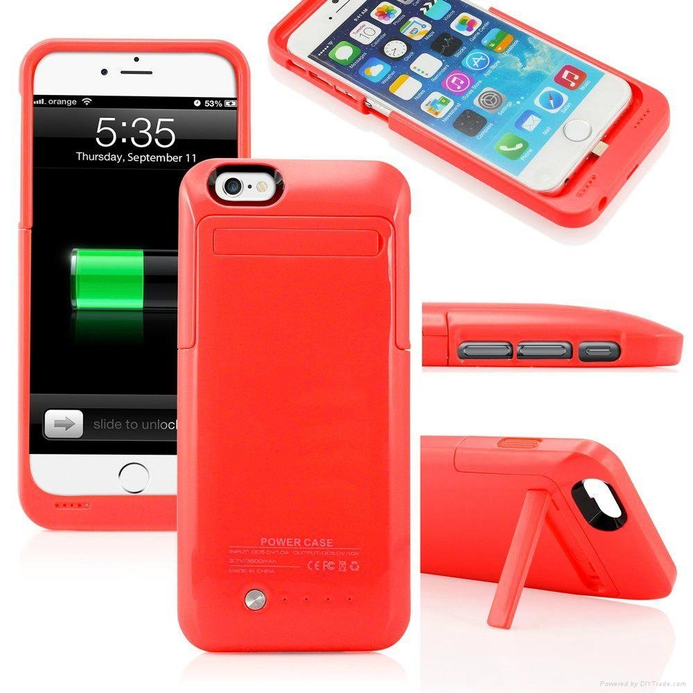 3500mah rechargeable Battery case for iphone 6