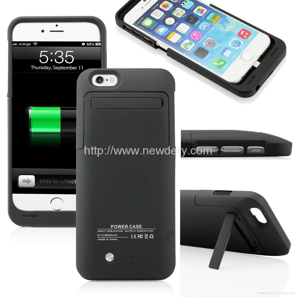 3500mah rechargeable Battery case for iphone 6 5