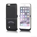 Rechargeable case for iphone 6 plus with leather cover 5
