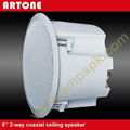 40W High Quality ABS PA Ceiling Speaker with Covers CS-284H 1