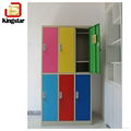 Factory Customized 6 Door Colorful Lockable Steel Worker Lockers