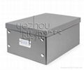 GRAY FOLDABLE STORAGE PAPER BOX 1