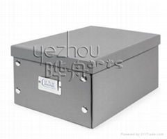 GRAY FOLDABLE STORAGE PAPER BOX