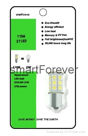 1156  LED Automotive  light bulbs 3chip 5050 BA15S  led car bulbs  5