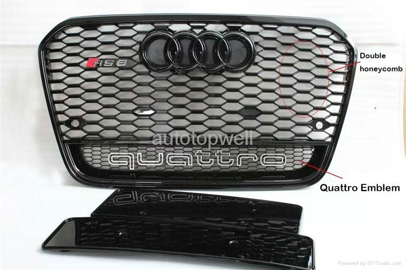 Audi A6 C7 RS6 bumper grill 2013-2014 3