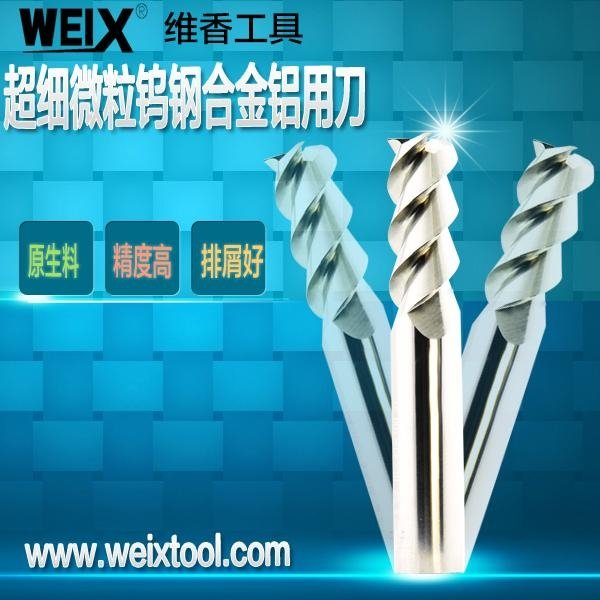 WEIX Solide Carbide 2Flutes/4Flutes Square End Mill for HRC45 3