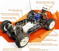 0601 R/C 1:8 Nitro 4WD Off-road Racing Buggy