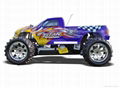 0858 R/C 1:5 Gasoline 4WD Monster Truck 