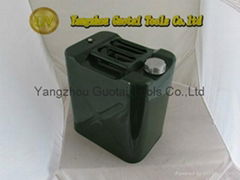 30 liter high grade aluminum cover metal gas jerry can carrier