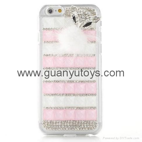 iphone 5.5inch 4.7inch 5s 4s case with diamond 2