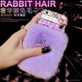 Rabbit hair iphone6plus 4.7inch 5s 4s   samsung case with diamond 3