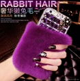 Rabbit hair iphone6plus 4.7inch 5s 4s   samsung case with diamond 4