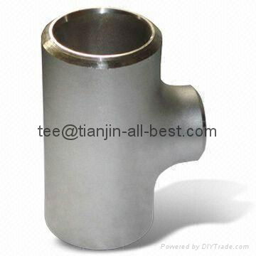 stainless steel straight tee ASME B16.9 pipe fitting  4