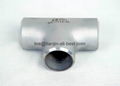 stainless steel straight tee ASME B16.9 pipe fitting 