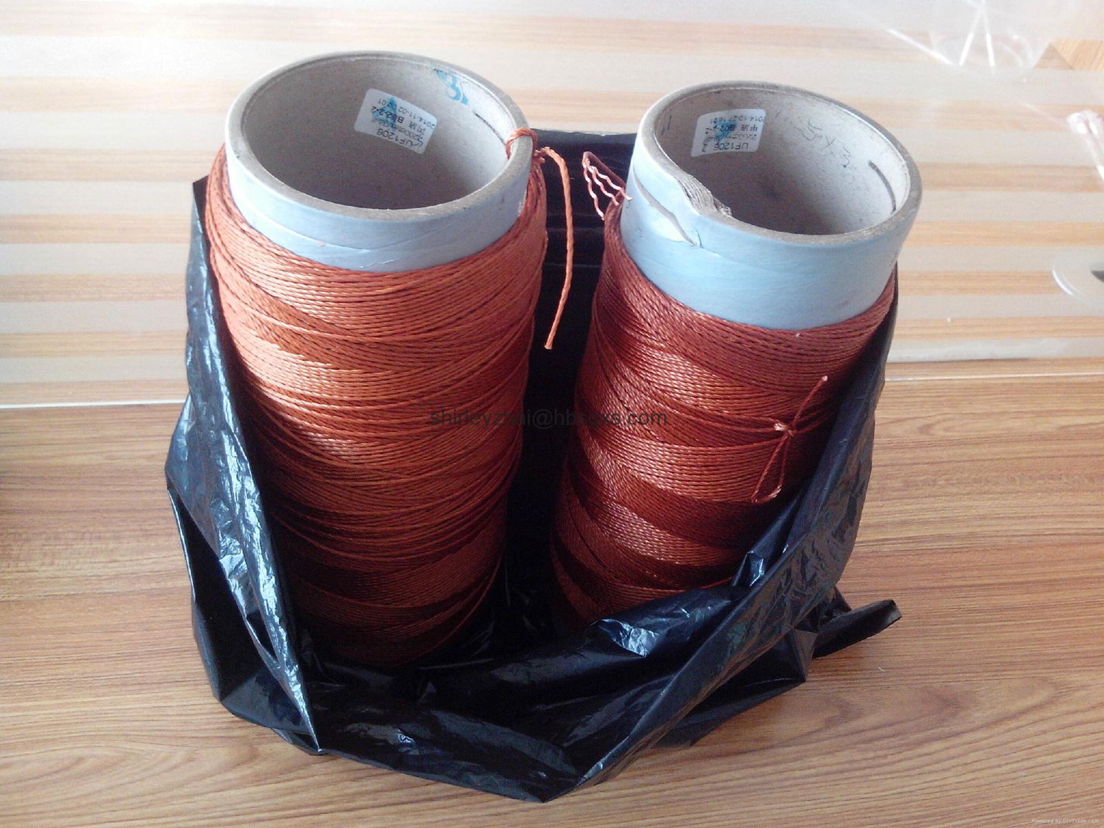 dipped  polyester soft cord for classical wrapped v belt  3