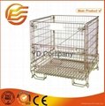 Zinc plated mobile wire mesh container 3