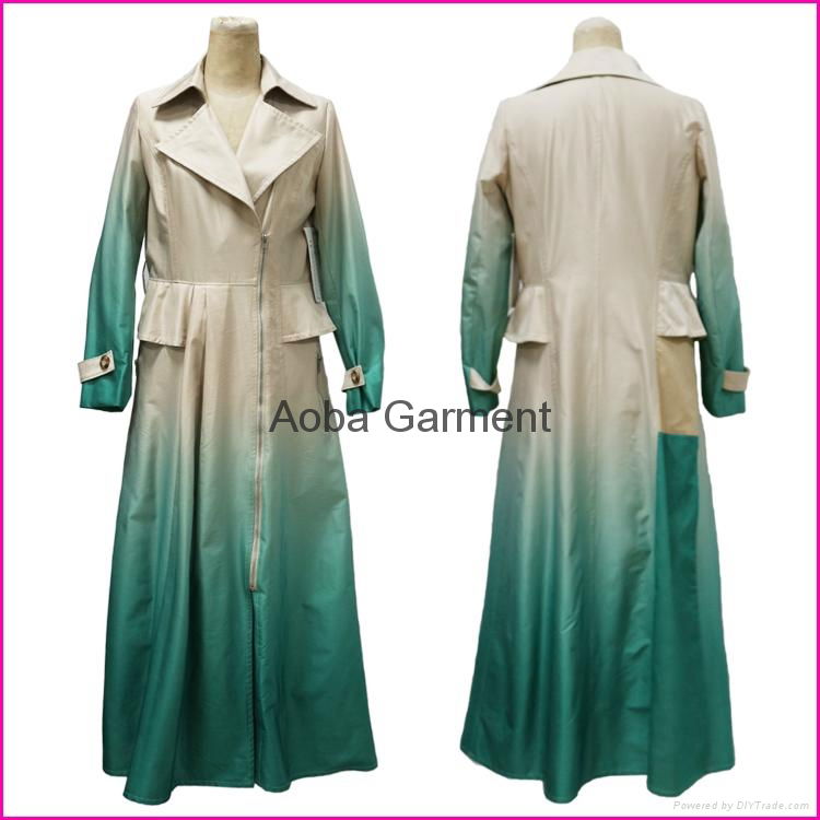 Elegant two Layer Plain Chiffon Beaded Baju Muslim Abaya 2014 3