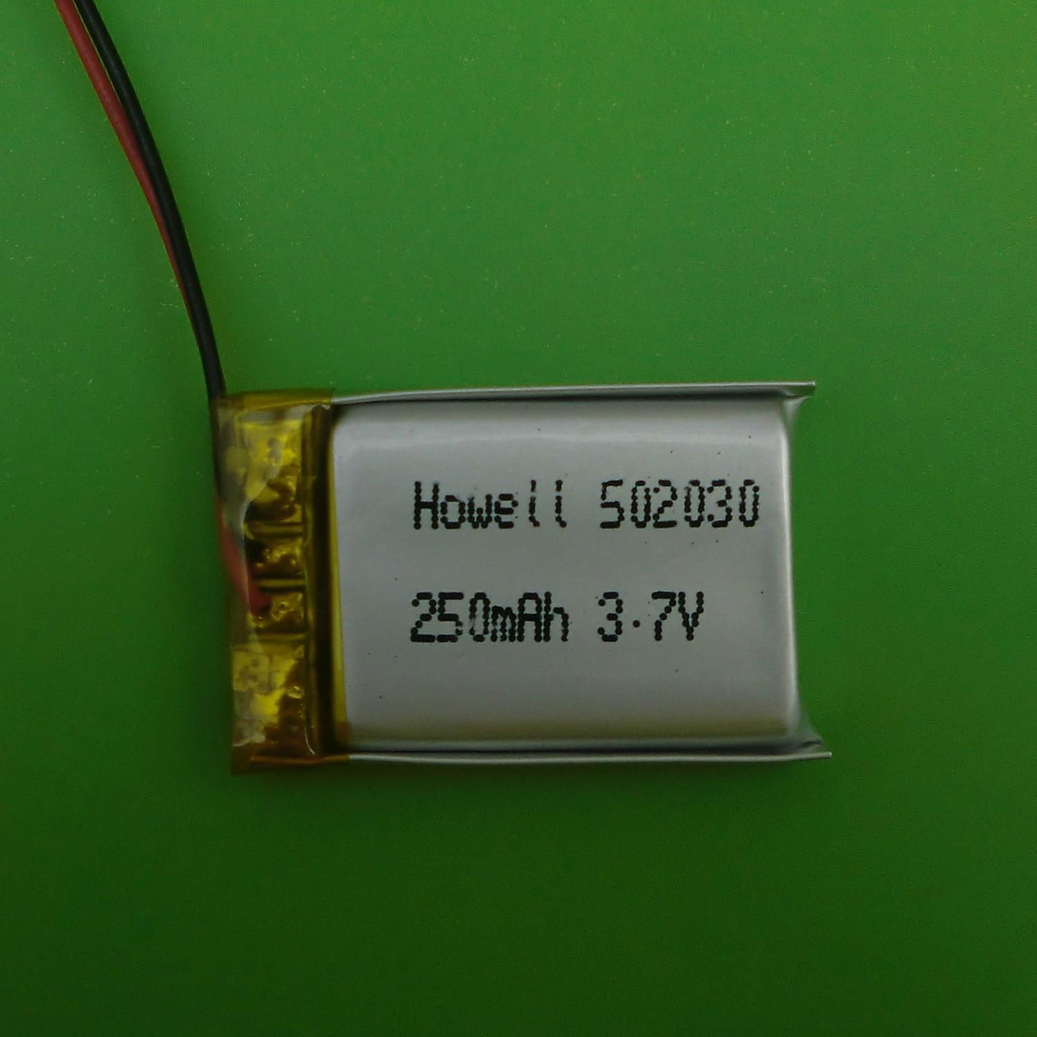 3.7V 250mAh lithium polymer battery 2