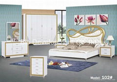 uv high gloss mdf  modern adult bedroom