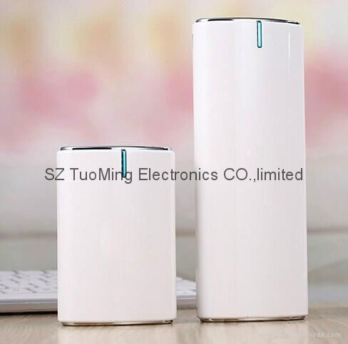 High quality with flashlight white smile portable power bank 2