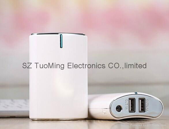 High quality with flashlight white smile portable power bank 3