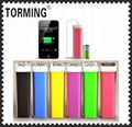 Best selling products 2600mah power bank lipstick plastic case 2