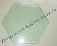 5MM hexagon toughened glass